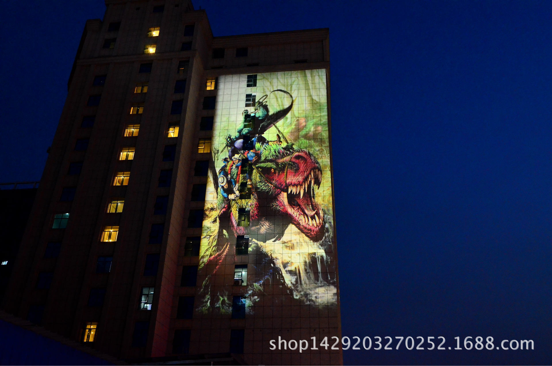 x1深圳都市巨影专销w155户外楼体巨幅投影广告 防水投影广告灯