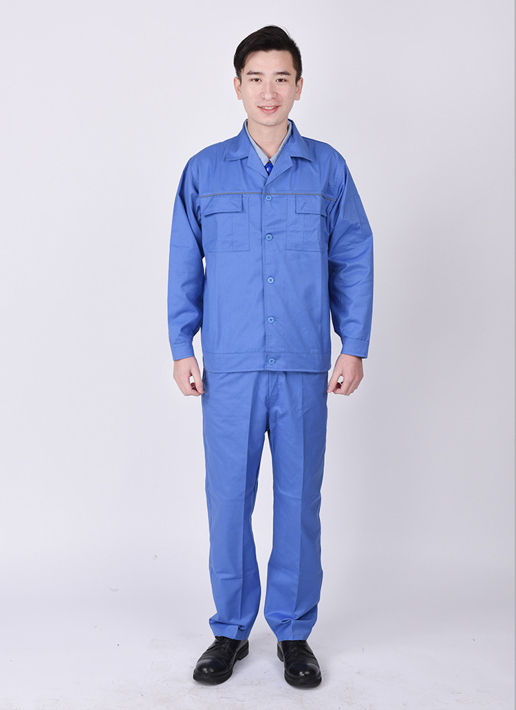 夏季男女长袖厂服劳保套装定制工作服 工装工衣工厂工作服定制477