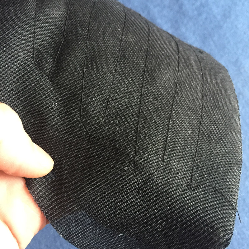 手缝垫肩 黑色布肩垫 适用高档西装垫肩 可定制各类特规