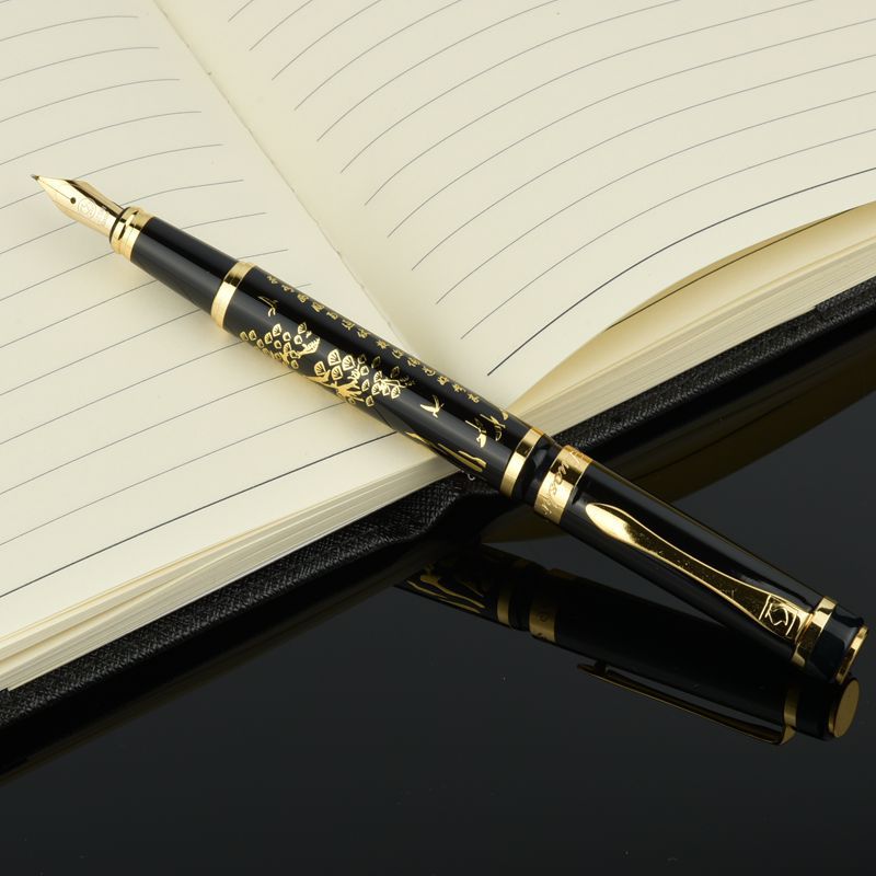 厂家直销罗氏钢笔美工笔硬笔书法金属钢笔练字财务礼品商办签字笔