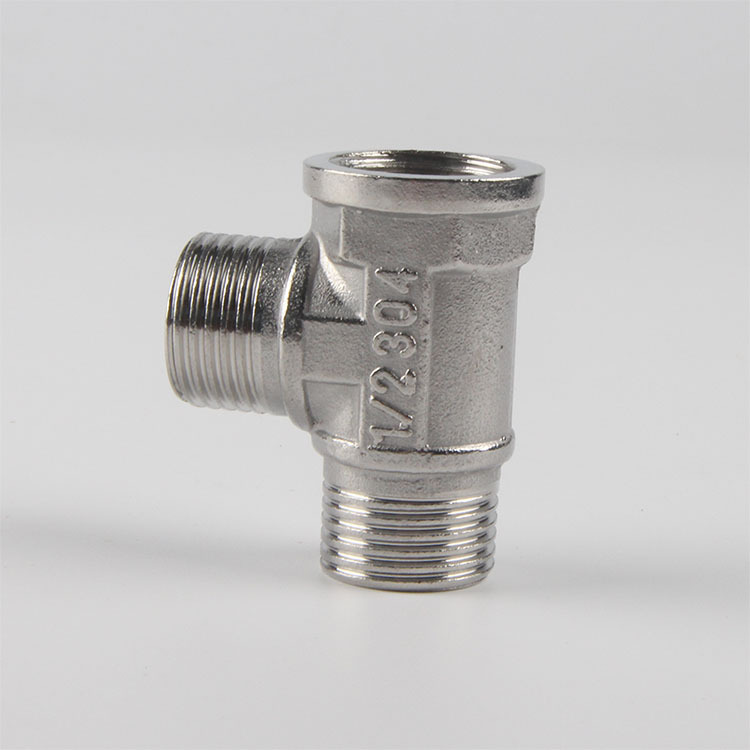 4分加厚不锈钢三通内外外内三通外丝外丝内丝自来水管3通净水配件