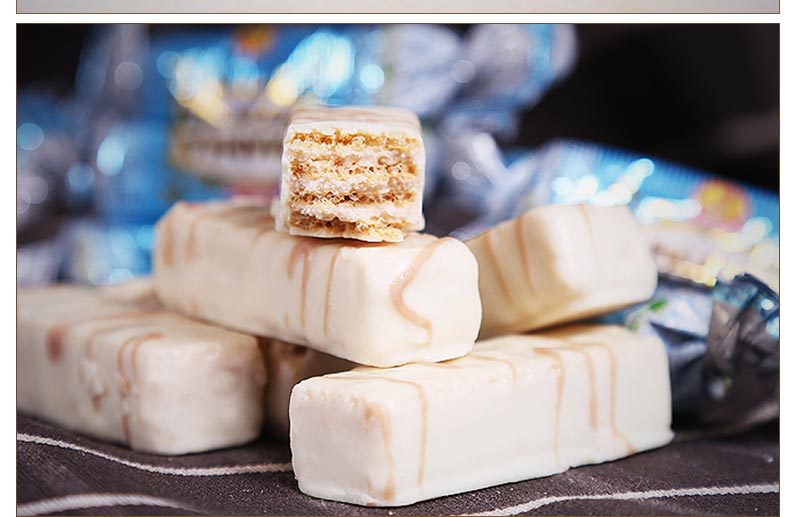 俄罗斯进口威化糖果零食 华夫白巧克力酥脆喜糖批发 1000g