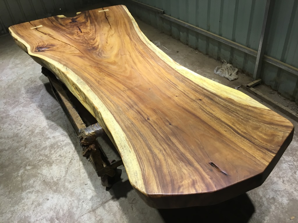 琥珀木原木实木大板茶台办公会议桌大班台餐桌271851