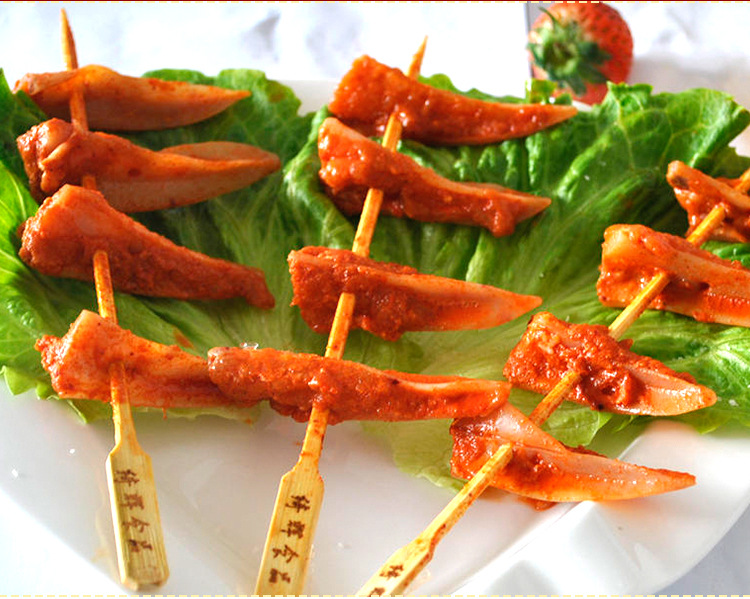 烧烤批发 月牙串脆骨串户外烧烤食材 鸡胸