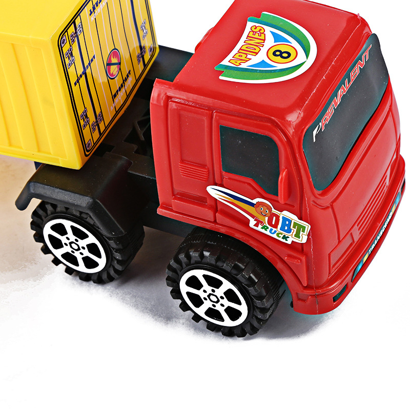 2016厂家超炫集装平板车半挂车塑料运输车模型儿童玩具