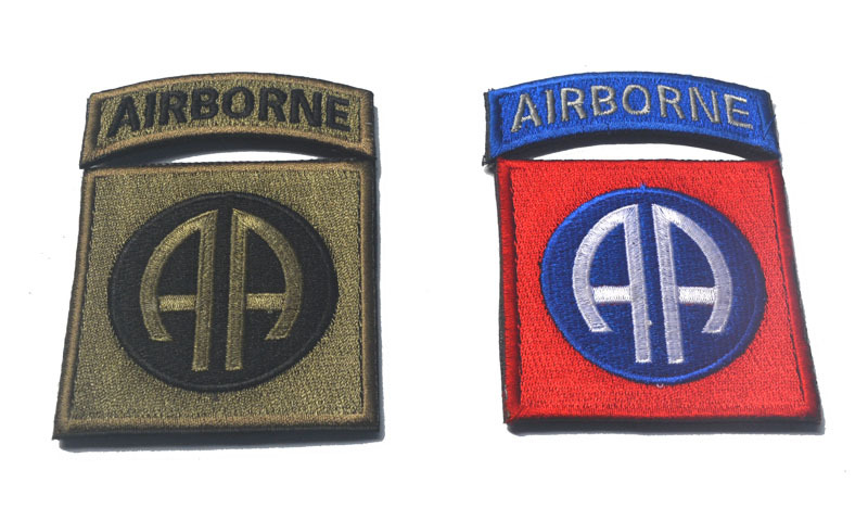 airborne美国101空中突击师aa臂章军迷魔术贴徵章