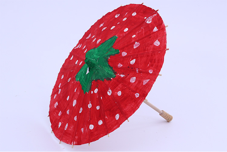 儿童diy空白油纸伞手工绘画伞彩色幼儿园小学美术手绘工艺伞