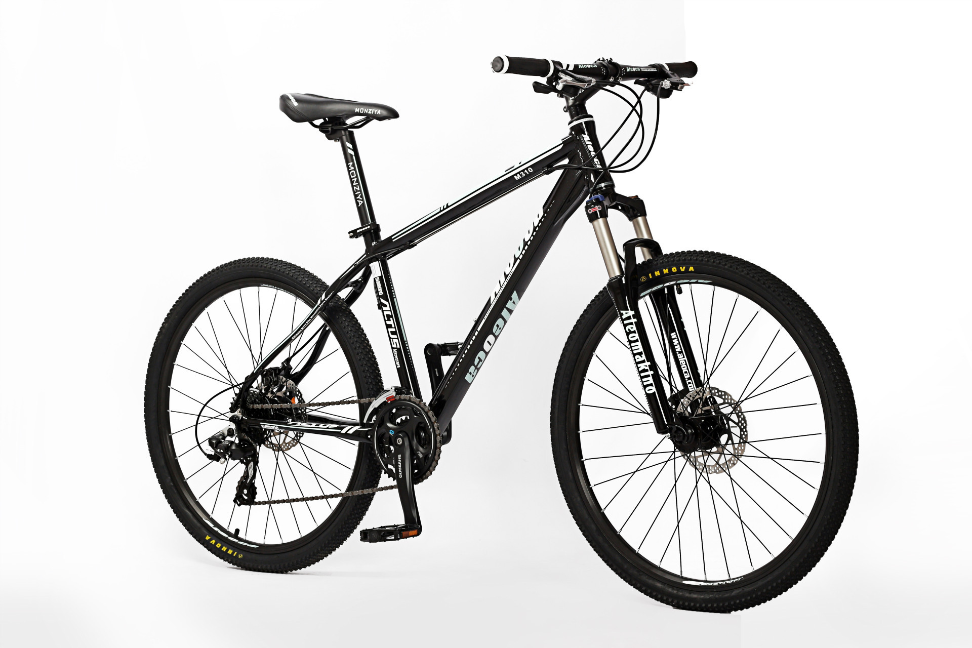 aleoca自行车24速双碟刹禧玛诺变速26寸铝合金男女学生山地车