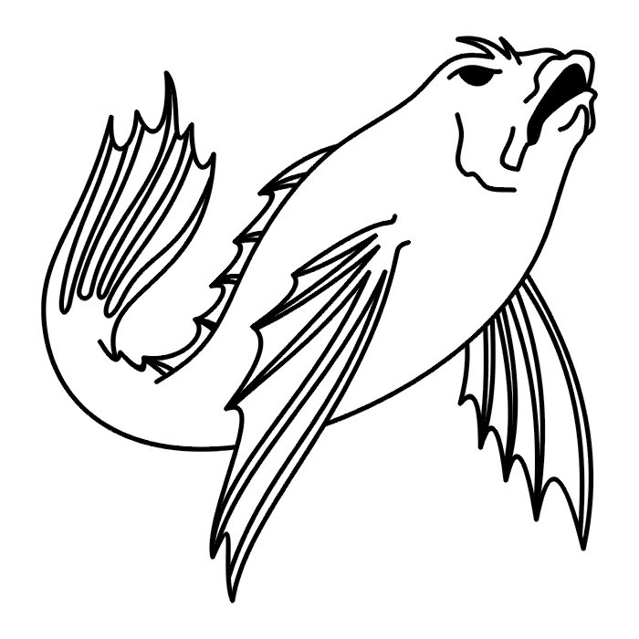 飞鱼游动活动划痕贴汽车个性外饰车贴进口皇冠kk材料