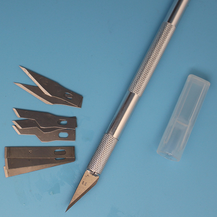 9个刀片铝合金金属雕刻刀美工刀剪纸刻刀刀具手 工模型刀笔刀