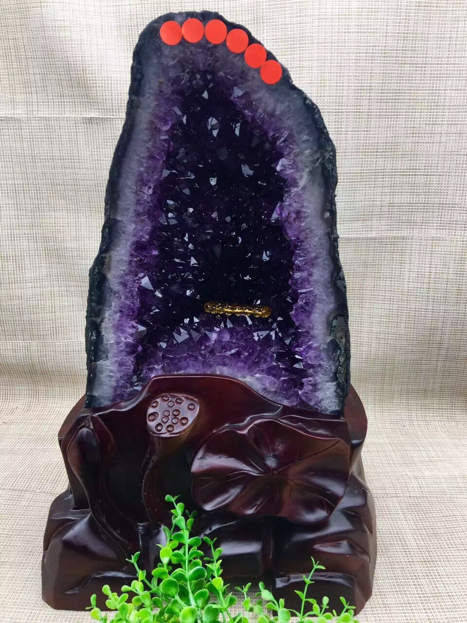 天然巴西紫水晶洞摆件 优质紫晶洞批发 水晶矿石原石 商务礼品