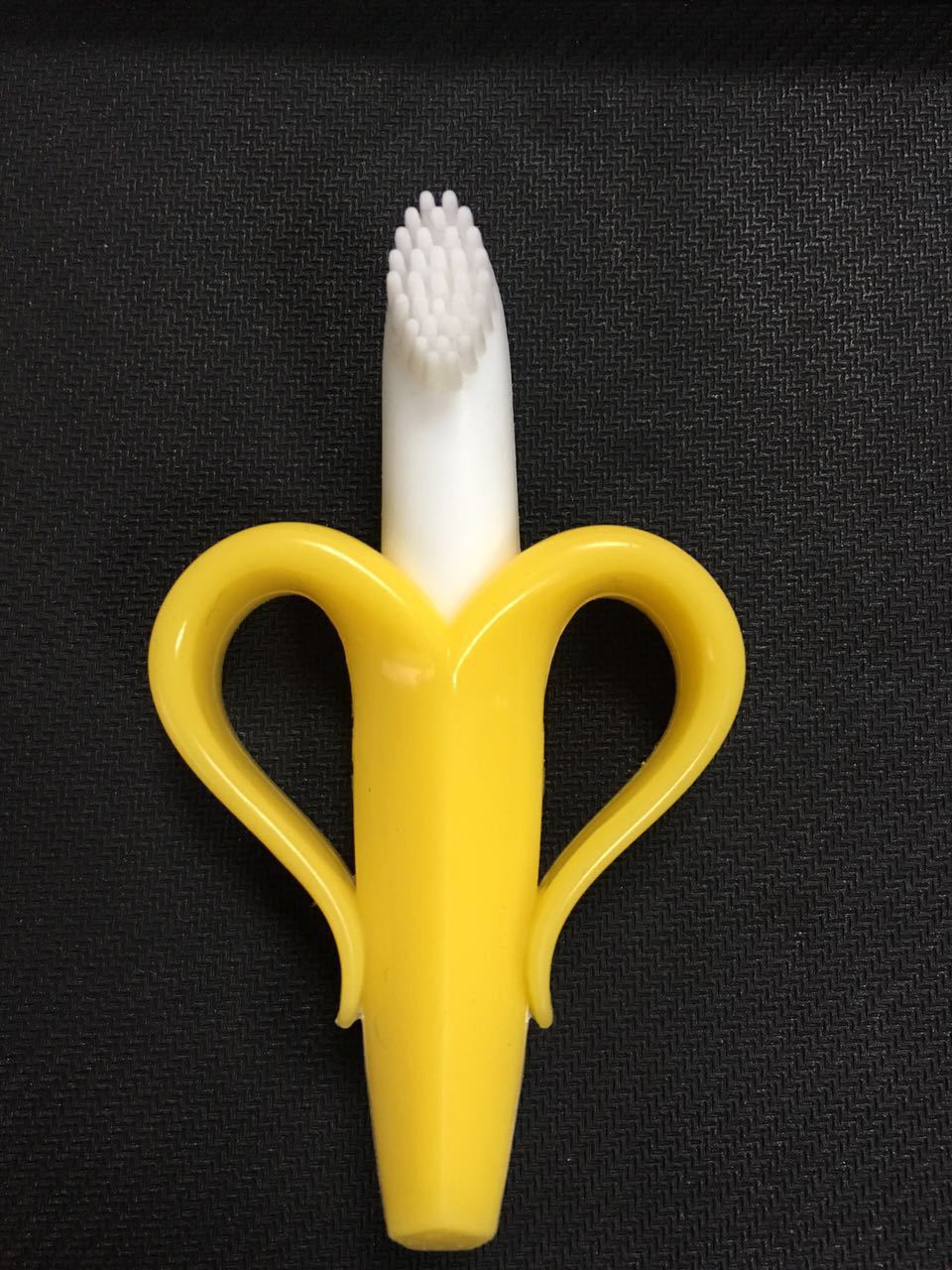 双色硅胶香蕉牙刷婴儿香蕉牙胶磨牙器banana磨牙棒