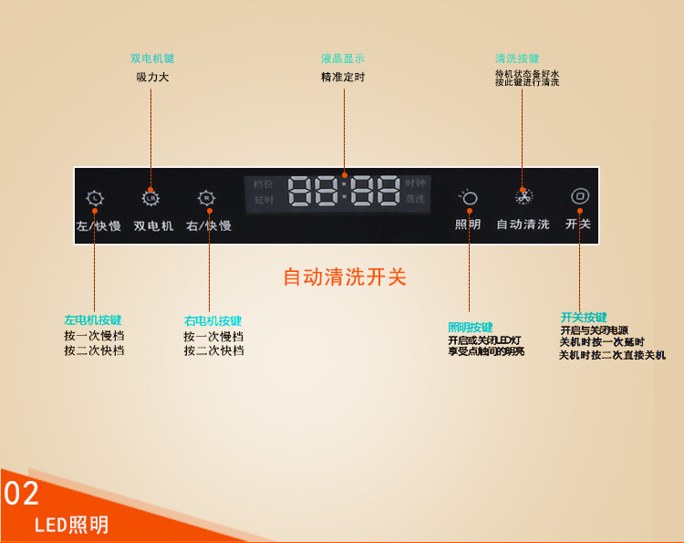 欧式吸油烟机侧吸式抽油烟机 蒸汽自动清洗吸油烟机 新款抽油烟机