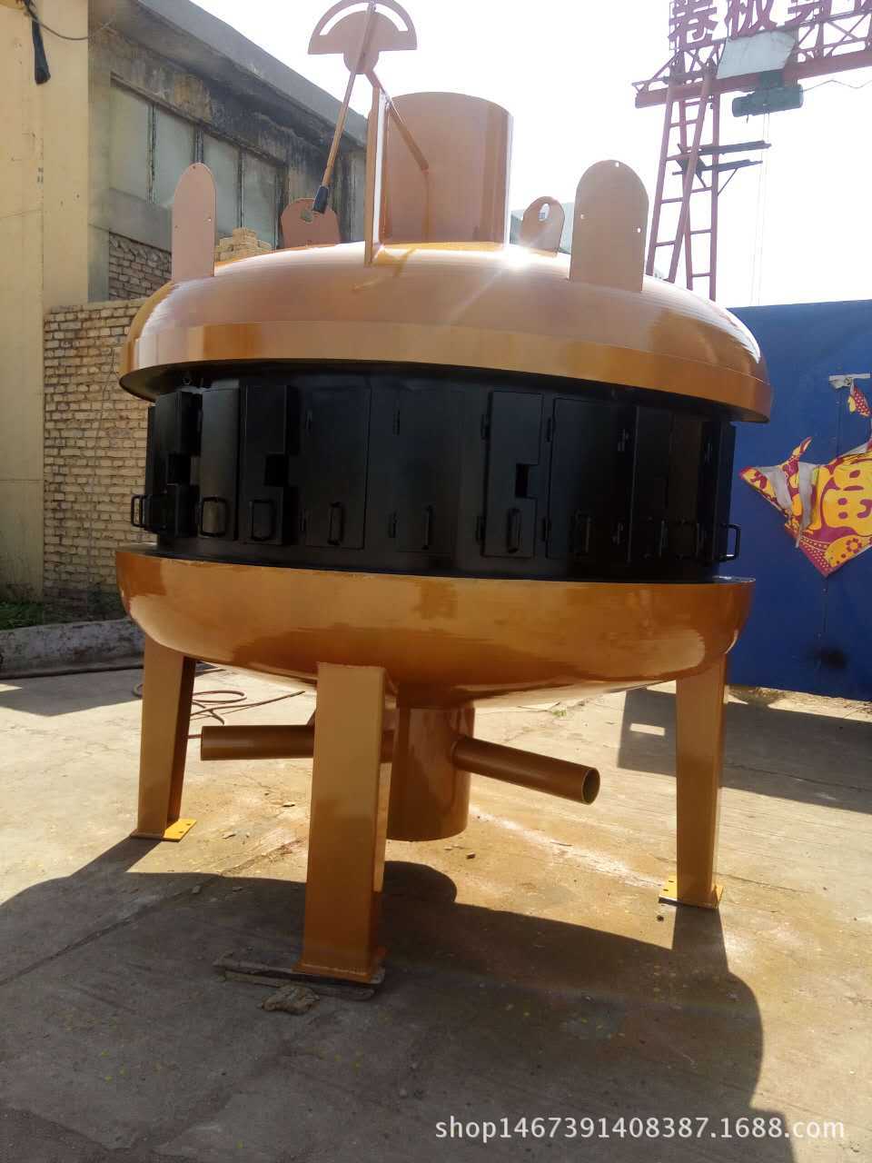 厂家定制八卦烤鱼炉圆形烤鱼炉半圆烤鱼炉设备