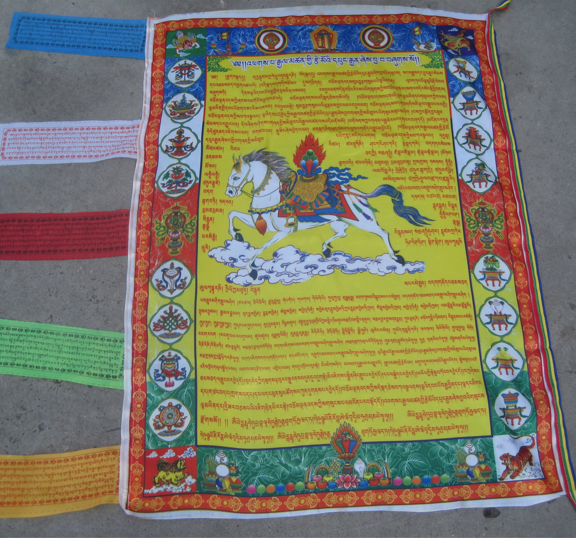 【厂家直销】五色彩印彩幡风马旗经旗 利民民族用品 品质保证