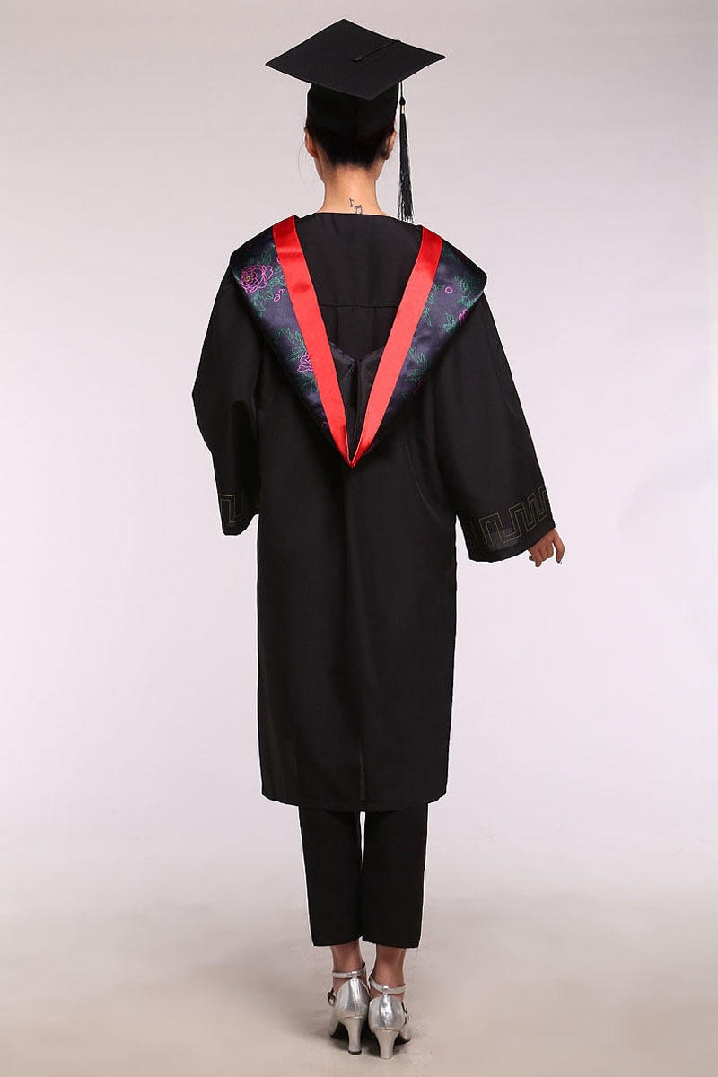 男女通用博士服 毕业典礼照硕士帽学士服套装 毕业演出服批发代发