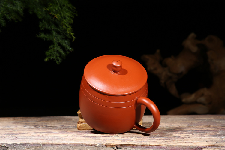 厂家销售宜兴紫砂杯 带盖茶杯子福韵泡茶商务杯 精品礼品刻字定制