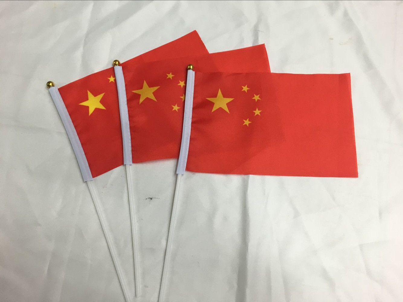 现货送杆子8号小国旗 中国国旗 导游手摇旗 装饰旗定做量大从优