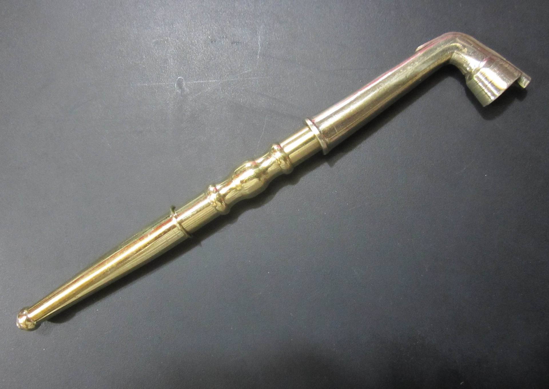 长约21厘米 三节可拆卸铜烟斗/烟嘴