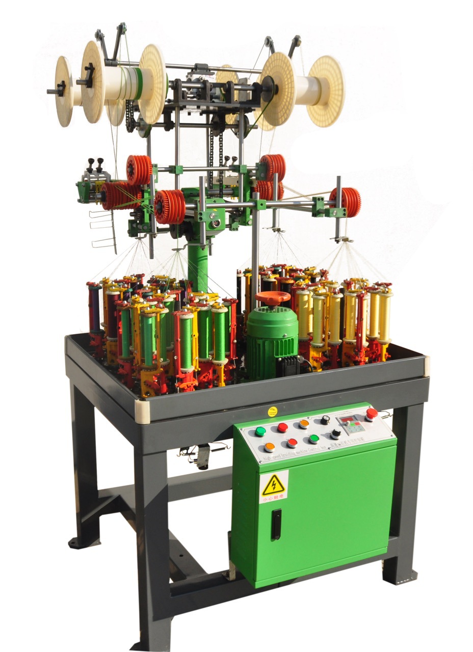 发绳编织机xd16弹性发圈绳编织机12d橡筋绳高速编织机