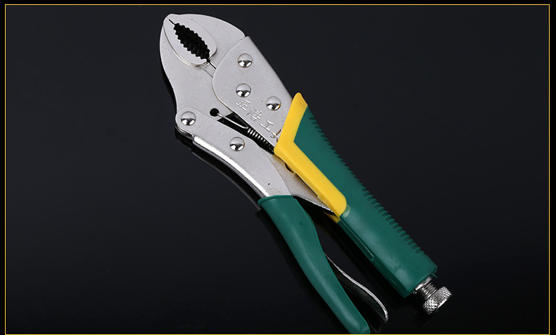 厂家销售五金工具钳 10寸带刃圆嘴胶柄大力钳 圆口光柄大力钳批发