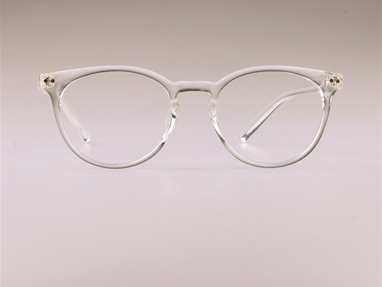 超轻透明白色近视眼镜圆框男女同款时尚tr90文艺百搭全框成品镜框