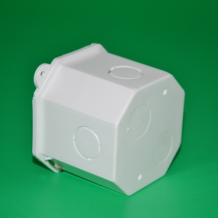 亚昌pvc 灯头盒 八角灯头盒 接线盒 预埋盒 底盒 厂家直销