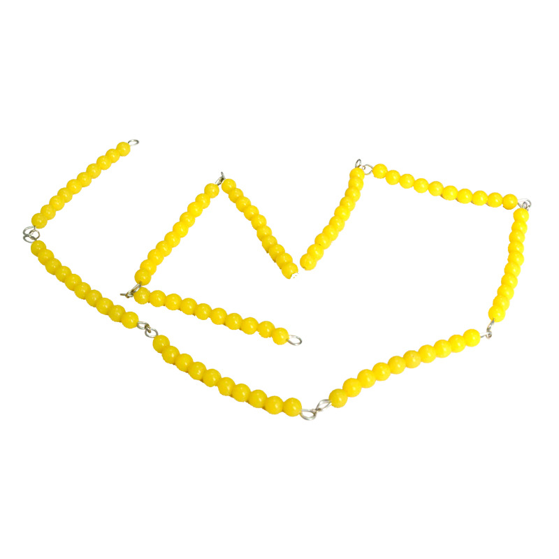 蒙氏教具100串珠链/早教幼儿园3岁以上儿童木质 益智教具