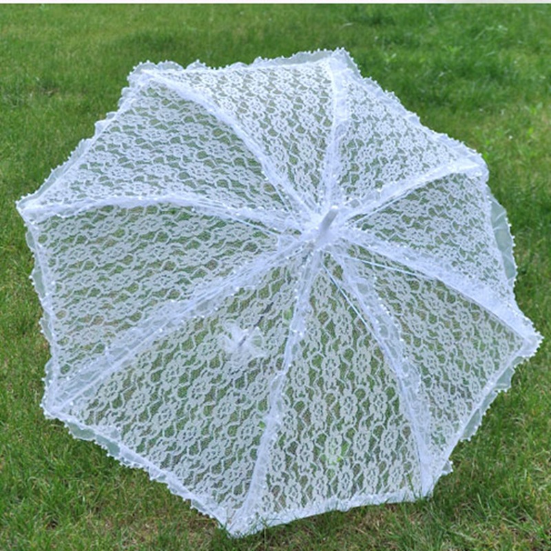 Direct Supply White XINGX Lace Lace Umbrella Bridal Wedding Photo Decoration Umbrella Stage Performance Dance Craft Umbrella