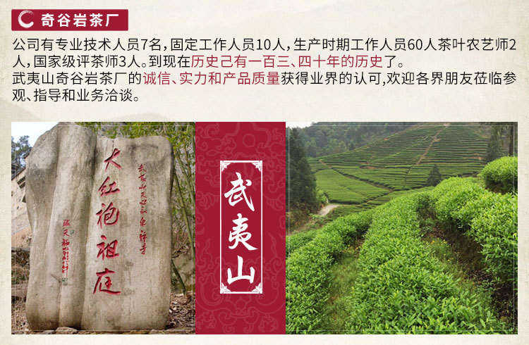 福建武夷乌龙茶 大红袍碳焙大红袍100g体验装 产地货源直销