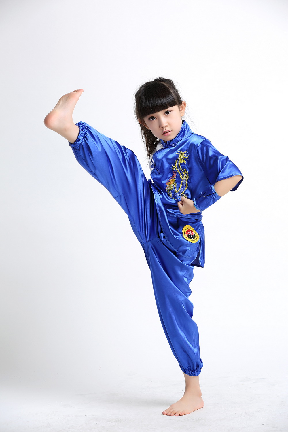 男女少儿功夫武术演出服幼儿园小学生训练练功服饰儿童中国风套装