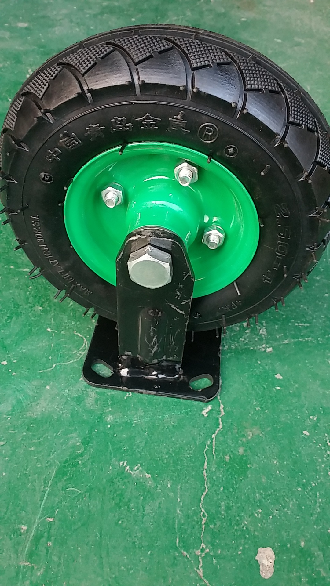 金良黑金刚打气轮250-4气轮优质4层转动轻松弹性好充气脚轮