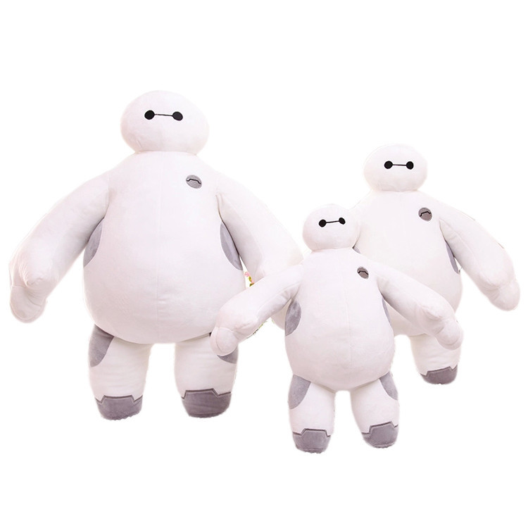 订做毛绒玩具白色大号机器人玩偶公仔 大白抱枕游戏形象定做logo