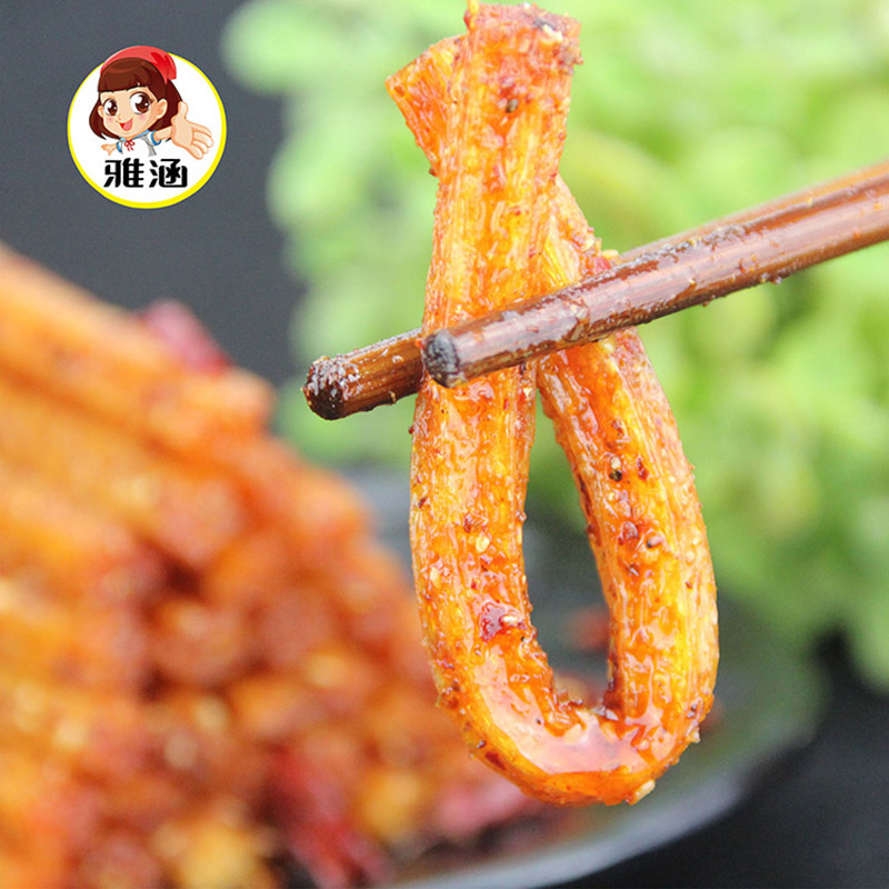 雅涵 花心棒辣条 麻辣熟食零食批发 1*120g*100袋 1件代发