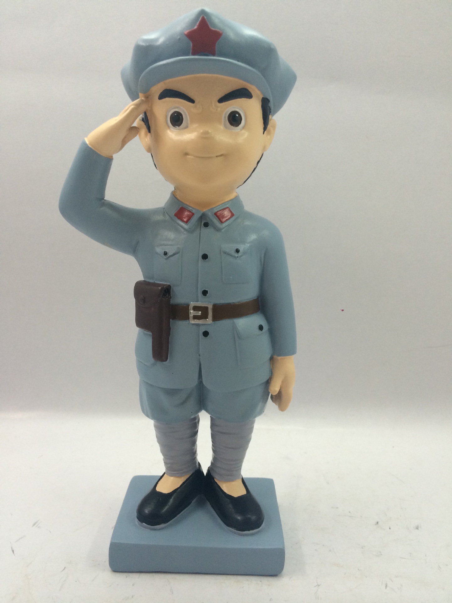 专业定制 树脂摇头公仔红军系列纪念新中国成立67周年 部队摆件