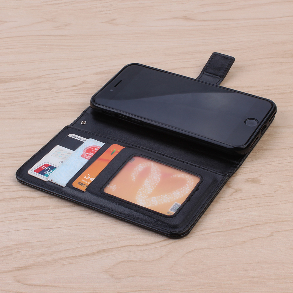 iphone8创意钱包手机皮套 苹果7plus二合一翻盖插卡保护套亚马逊