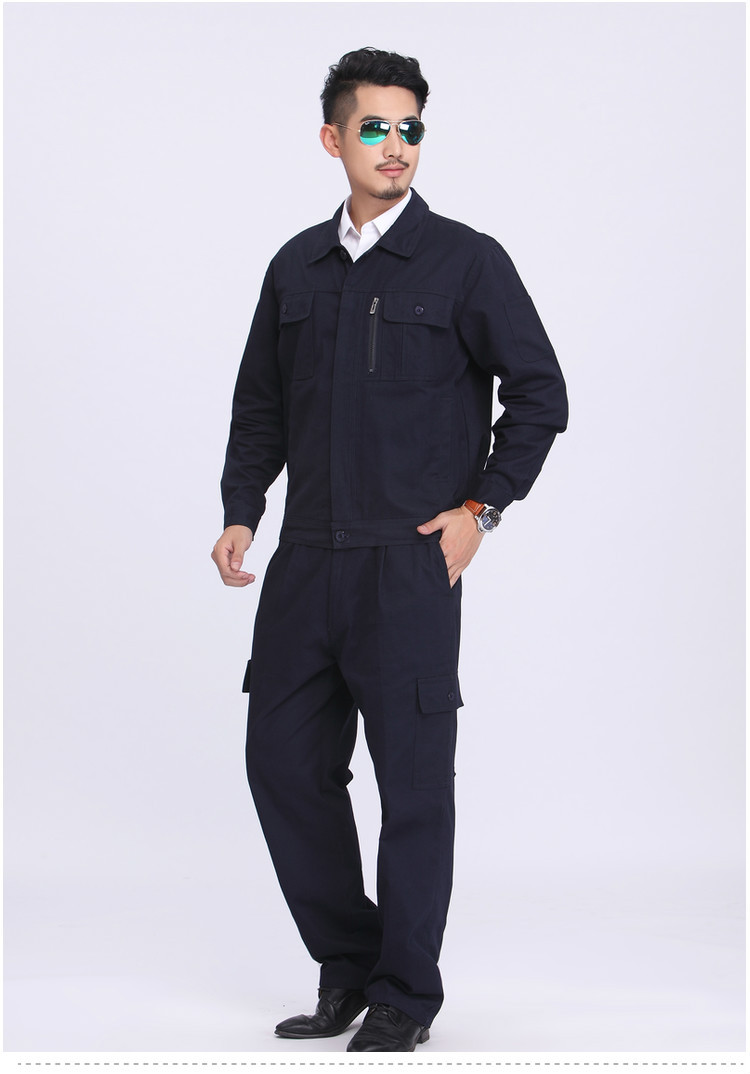纯棉工作服长袖套装厂服工装多口袋裤子全棉电焊工劳保服