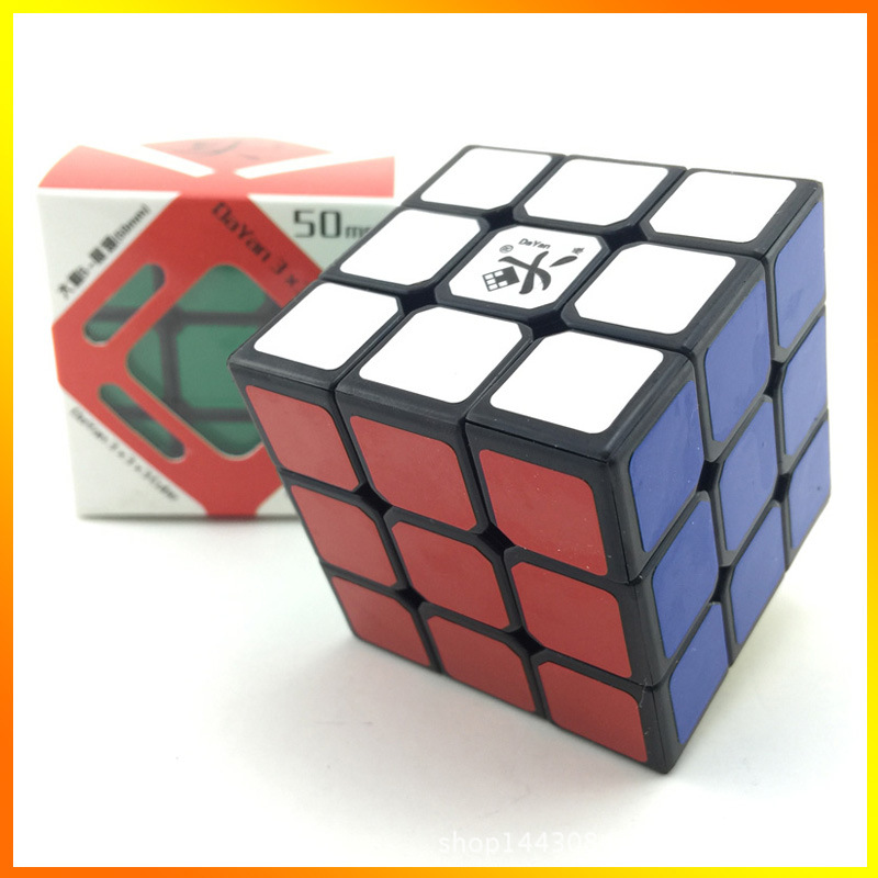 大雁展翅50mm三阶魔方黑色dayanzhanchi3x3x3黑底3阶魔方