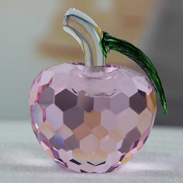 水晶苹果摆件新年平安礼物情人节送女友男生闺蜜老婆创意生日礼品