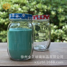 厂家现货16oz 450ml太阳能许愿瓶无把光面玻璃梅森罐 glass jar