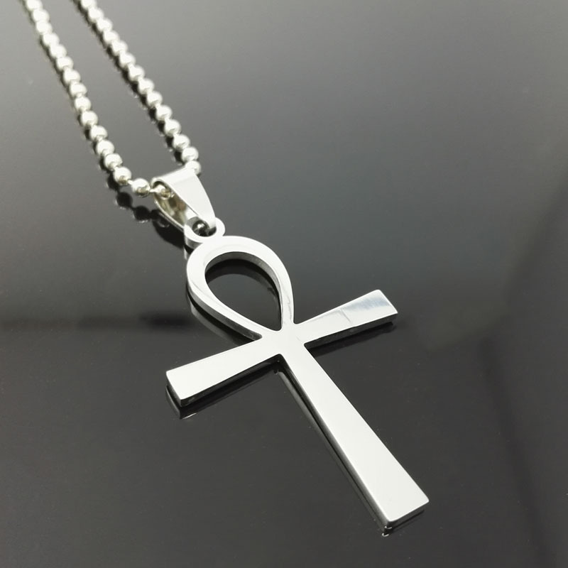 不锈钢吊坠项链_欧美 安卡吊坠项链 古埃及anka十字架护身符批发5 - 