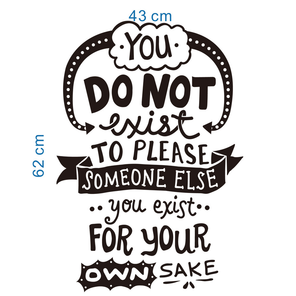 外贸英文励志墙贴pvc可移除贴画防水创意diy书房教室壁画批发代发