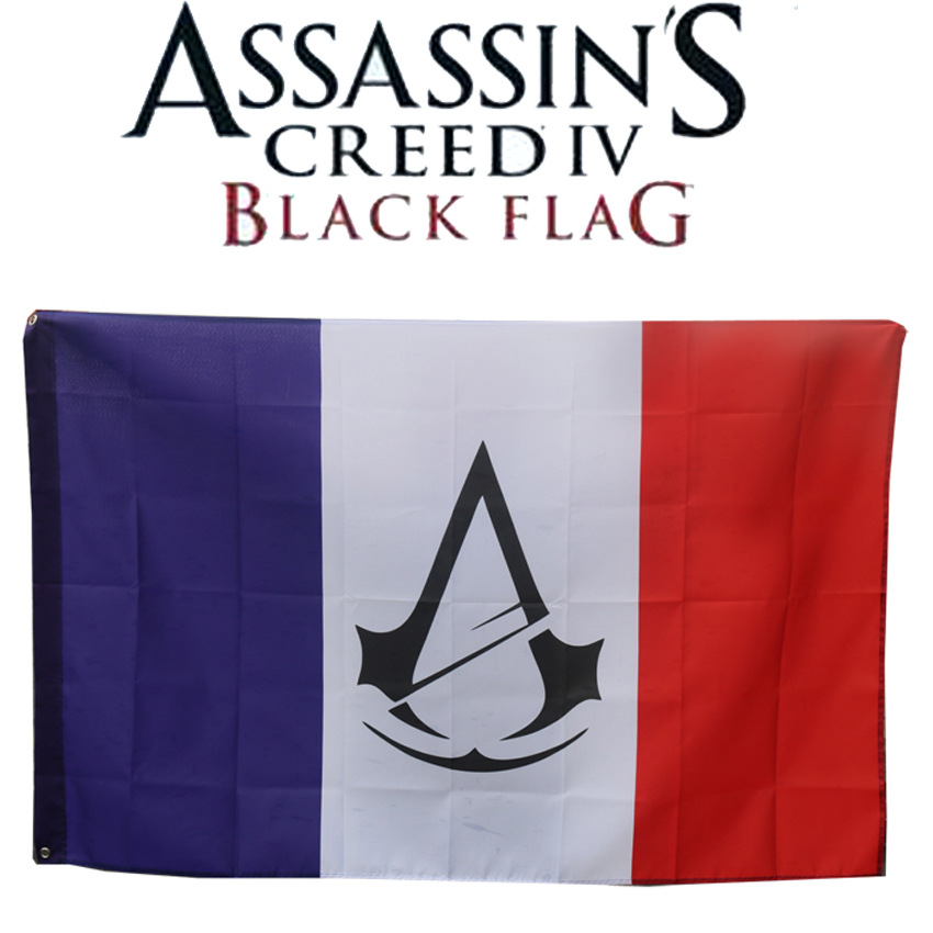 刺客大旗帜信条大革命标志旗帜assassins康纳信条周边