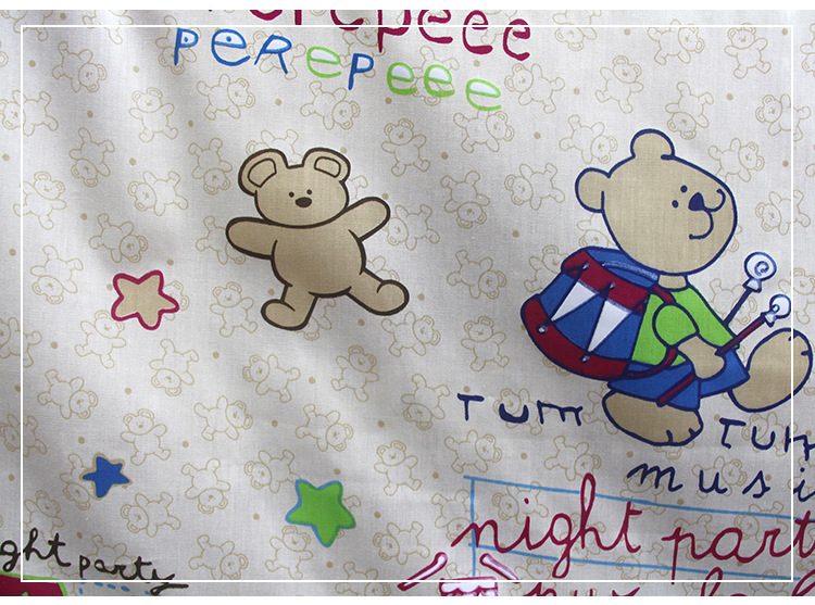 布匹 厂家低价批发全棉卡通印花布面料 支持定制厂商用品优质布料