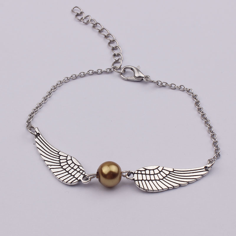 哈利波特电影周边 男女创意金色飞贼手链哈