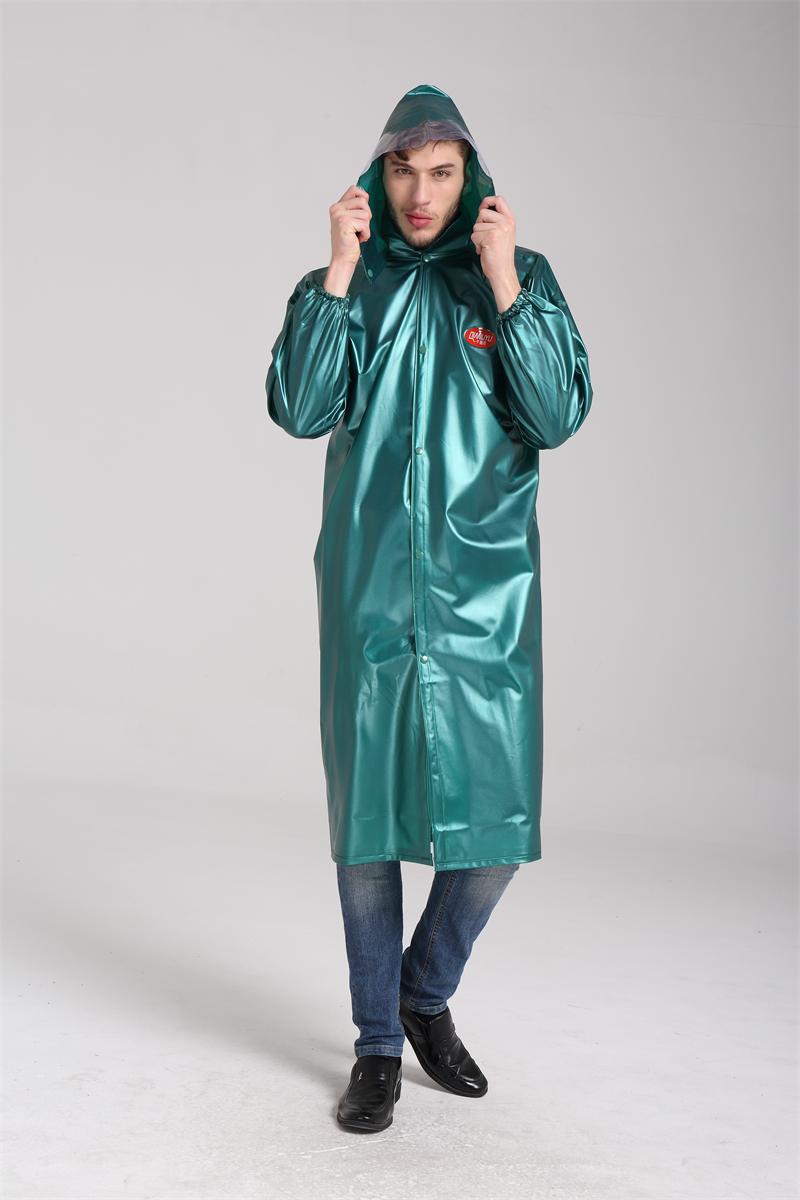 雨衣批发工厂pvc雨披电动车雨衣珠光连体雨衣骑行自行车成人a