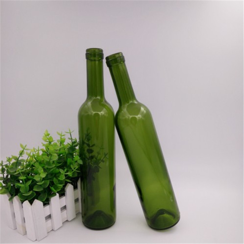 玻璃瓶 优质墨绿色玻璃红酒散装玻璃瓶 玻璃包装容器 橄榄油瓶
