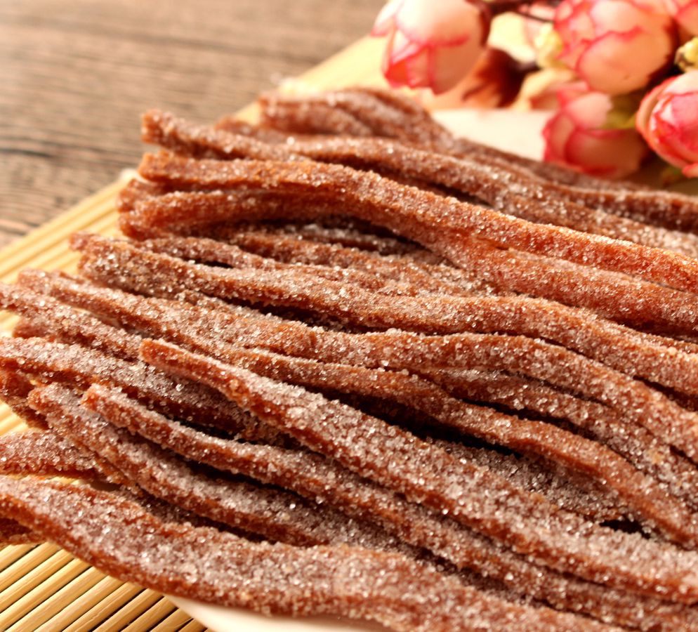 批发冰糖雪山楂片 开胃糖山楂条 休闲办公零食 长条山楂条 5斤/袋