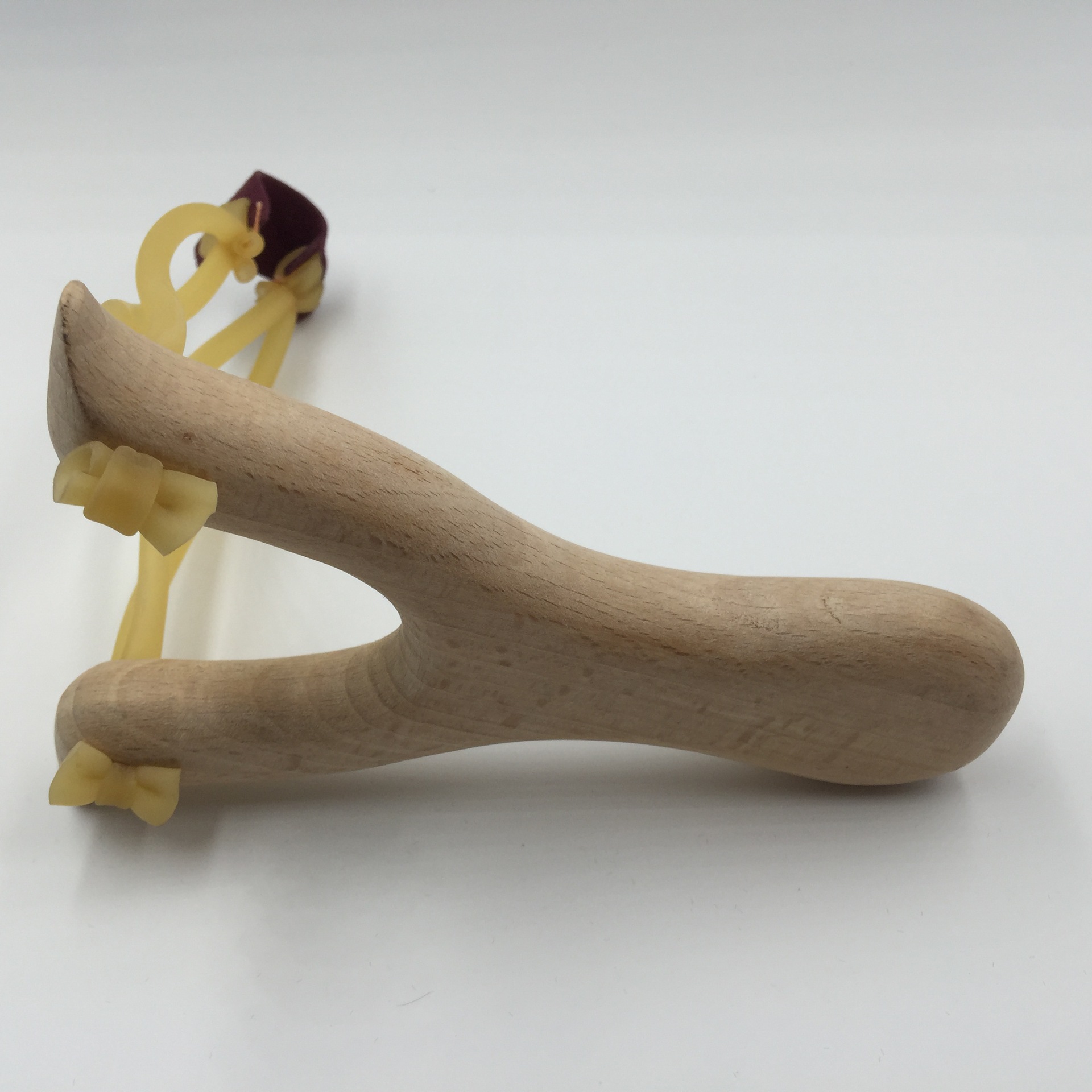 工艺品厂家直销 白榉木弹弓 白色木质玩具