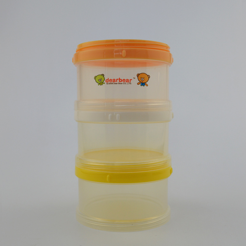 亲亲贝贝奶粉密封罐宝宝食品保鲜储物罐防潮奶粉盒三层奶粉罐子